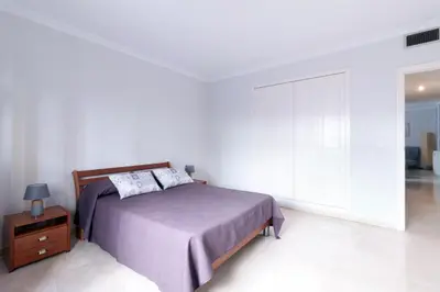 Cama o camas de una habitación en Aparbel Torneo Isla Mágica