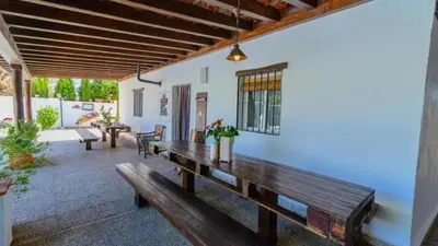 Zona de estar de Grand Villa in Chimeneas, pool