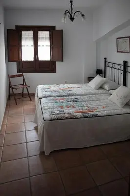 Cama o camas de una habitación en Casa Rural Azahar