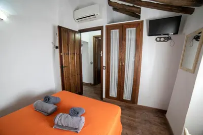 Cama o camas de una habitación en Casa Rural Zambra