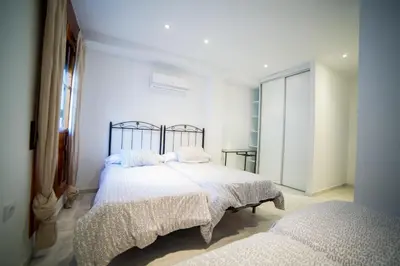 Cama o camas de una habitación en Casa Grande En Centro Historico