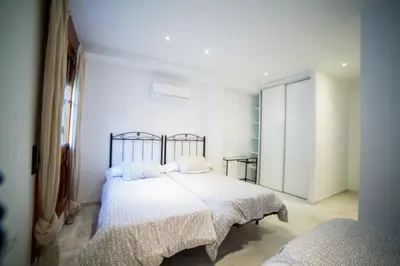 Cama o camas de una habitación en Casa Grande En Centro Historico