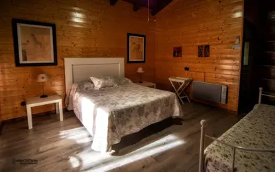 Cama o camas de una habitación en Casa del Valle, Lodges