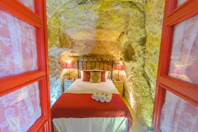 Cama o camas de una habitación en Casa Spa La Agueda y Robledo