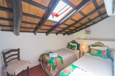 Cama o camas de una habitación en Casa Spa La Agueda y Robledo