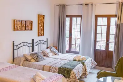 Cama o camas de una habitación en Batán de las Monjas