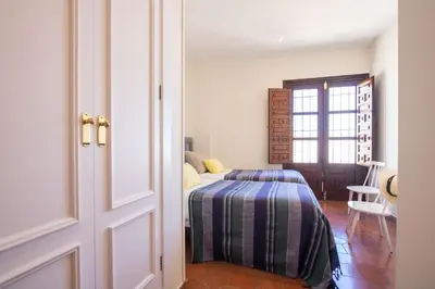 Cama o camas de una habitación en Flamencos Apartamento con garage 5 pax