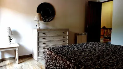 Cama o camas de una habitación en Casas Rurales Almoguer