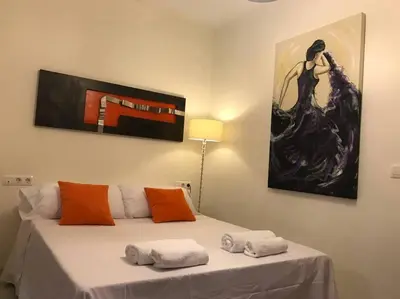 Cama o camas de una habitación en SALOTUR Don Pedro