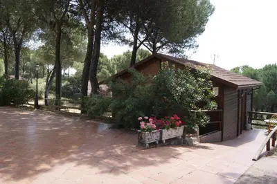 Jardín al aire libre en Apartamentos Rurales Sierra Luna