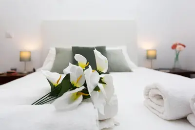 Cama o camas de una habitación en Corral del Conde