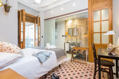 Cama o camas de una habitación en Manuel de La Capilla
