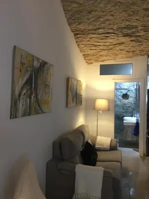Zona de estar de Casa Cueva Un Rincón en la Roca