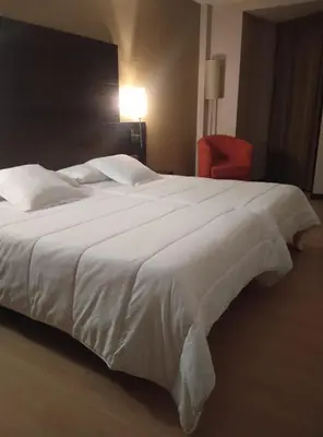 Cama o camas de una habitación en Hotel Juleca