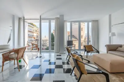 Zona de estar de Apartamento deluxe calle Imagen