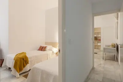 Cama o camas de una habitación en Apartamento deluxe calle Imagen