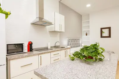 Una cocina o zona de cocina en Canadian 2