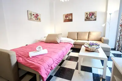 Cama o camas de una habitación en Nervion Paradise