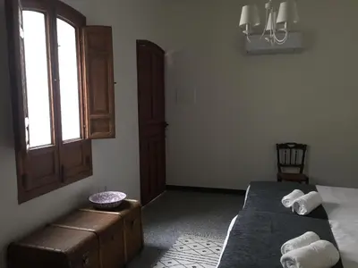 Cama o camas de una habitación en Inés Casa Rural