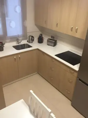 Una cocina o zona de cocina en Ap Marqués d la Vega Parking Opcional