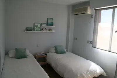Cama o camas de una habitación en Apartamento Alberche
