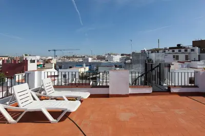 Un balcón o terraza de Espectacular apartamento con terraza privada parking