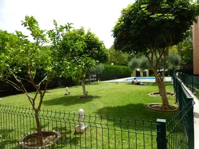 Jardín al aire libre en Milenium Palace - Garaje incluido - Piscina-FIBES