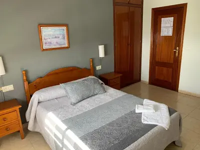 Cama o camas de una habitación en Hotel-Restaurante la Loma