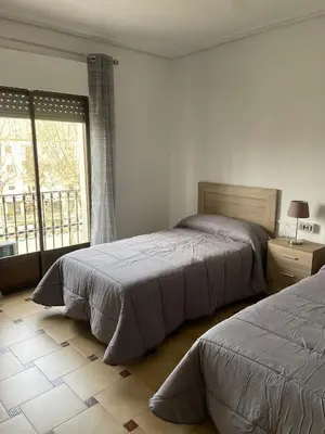 Cama o camas de una habitación en Hotel-Restaurante la Loma