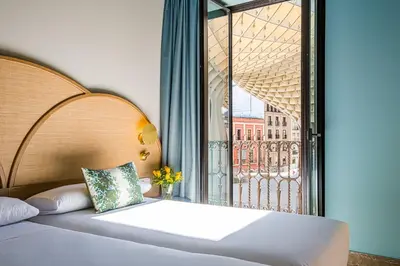 Cama o camas de una habitación en Intelier Casa de Indias
