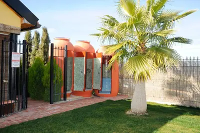 Jardín al aire libre en Hotel Rural Restaurante Los Rosales