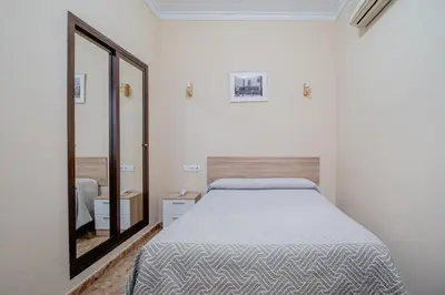 Cama o camas de una habitación en Hotel Chamizo