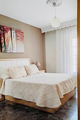 Cama o camas de una habitación en APARTAMENTO CONVENTO ENCARNACIÓN