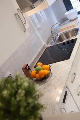Una cocina o zona de cocina en Acogedor apartamento centro Sevilla San Marcos