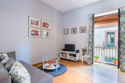 Una televisión o centro de entretenimiento en Apartamento Deluxe Terrace. Alameda
