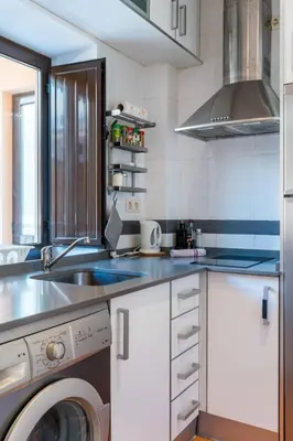 Una cocina o zona de cocina en Apartamento Deluxe Terrace. Alameda