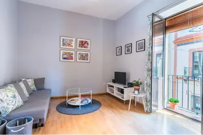 Una televisión o centro de entretenimiento en Apartamento Deluxe Terrace. Alameda