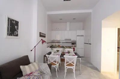 Una cocina o zona de cocina en Apartamentos Plaza Pilatos