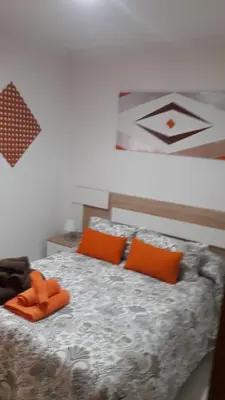 Cama o camas de una habitación en PATIO POMPEYOS