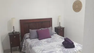 Cama o camas de una habitación en PATIO POMPEYOS