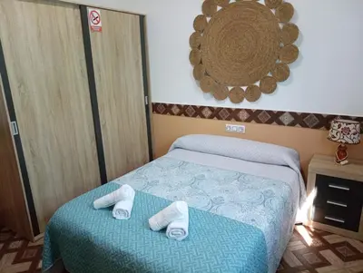 Cama o camas de una habitación en Conjunto Rural Andrea