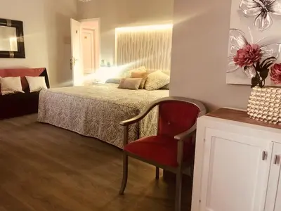 Cama o camas de una habitación en La Morona Hotel