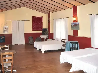 Cama o camas de una habitación en Exceptional villa with pool in Villanueva del Trabuco