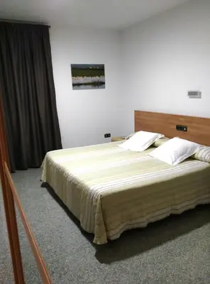 Cama o camas de una habitación en Hotel Albanta