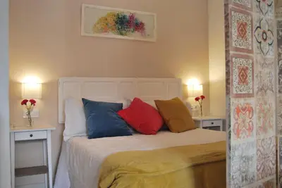 Cama o camas de una habitación en El Rincón de Aurora