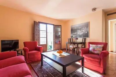 Zona de estar de Apartamentos RG Conde de Ibarra con GARAJE