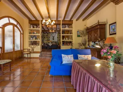 Zona de estar de Villa in Priego with pool near Sierras Subbéticas