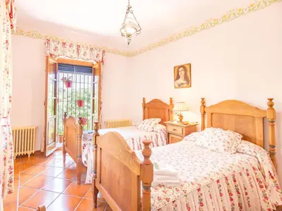 Cama o camas de una habitación en Villa in Priego with pool near Sierras Subbéticas
