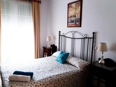 Cama o camas de una habitación en Patio de la Fuenseca