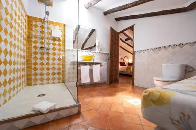 Cama o camas de una habitación en Hospederia la Era